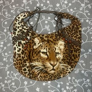 Y2K leopard bag